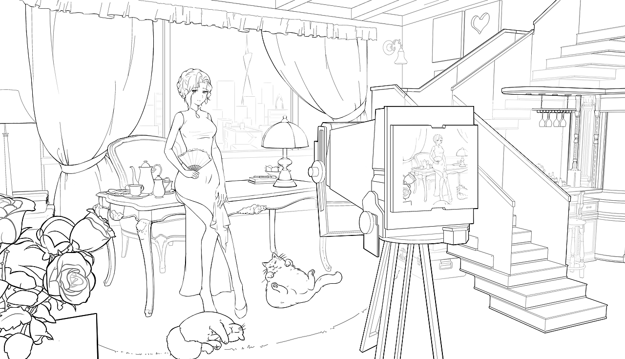 正在摄影中的大小姐(CG美术基础)