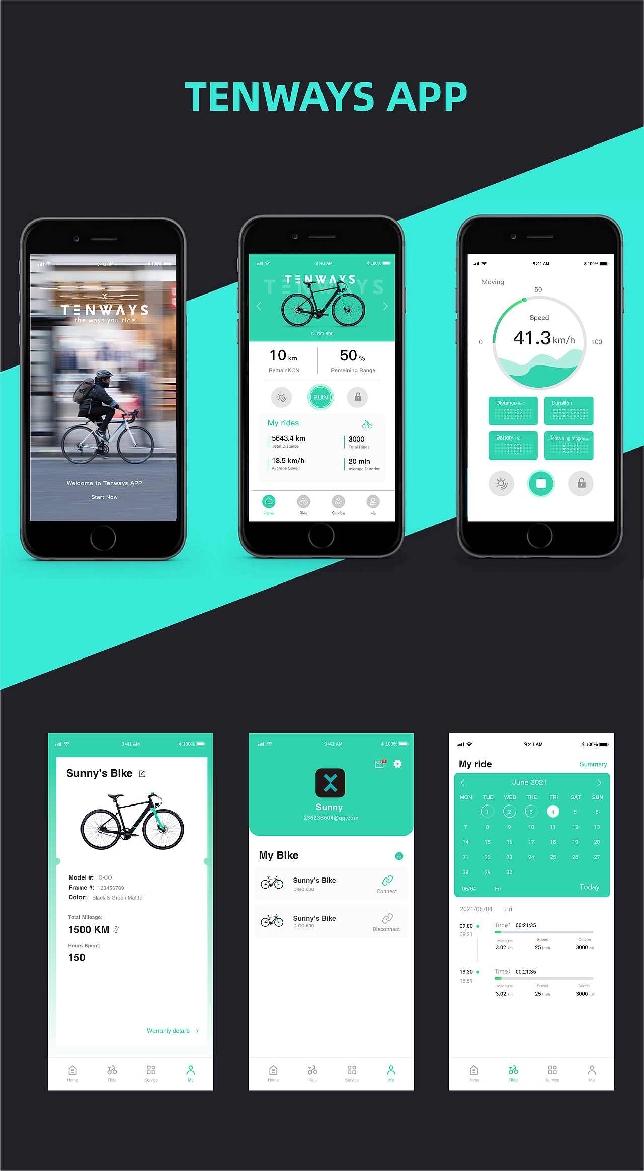 Tenways app UI设计
