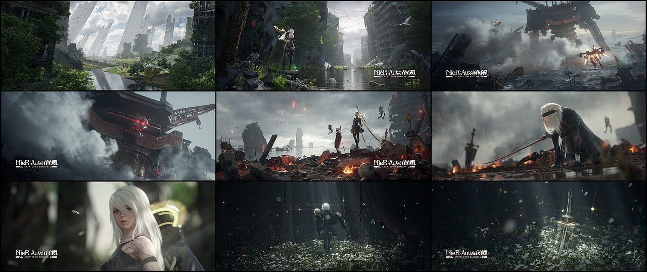 NieR:Automata 风格图（图ZMzE4MDU4MTky） - 场景 - 站酷设计师SHADOW_2049原创素材 - 站酷ZCOOL