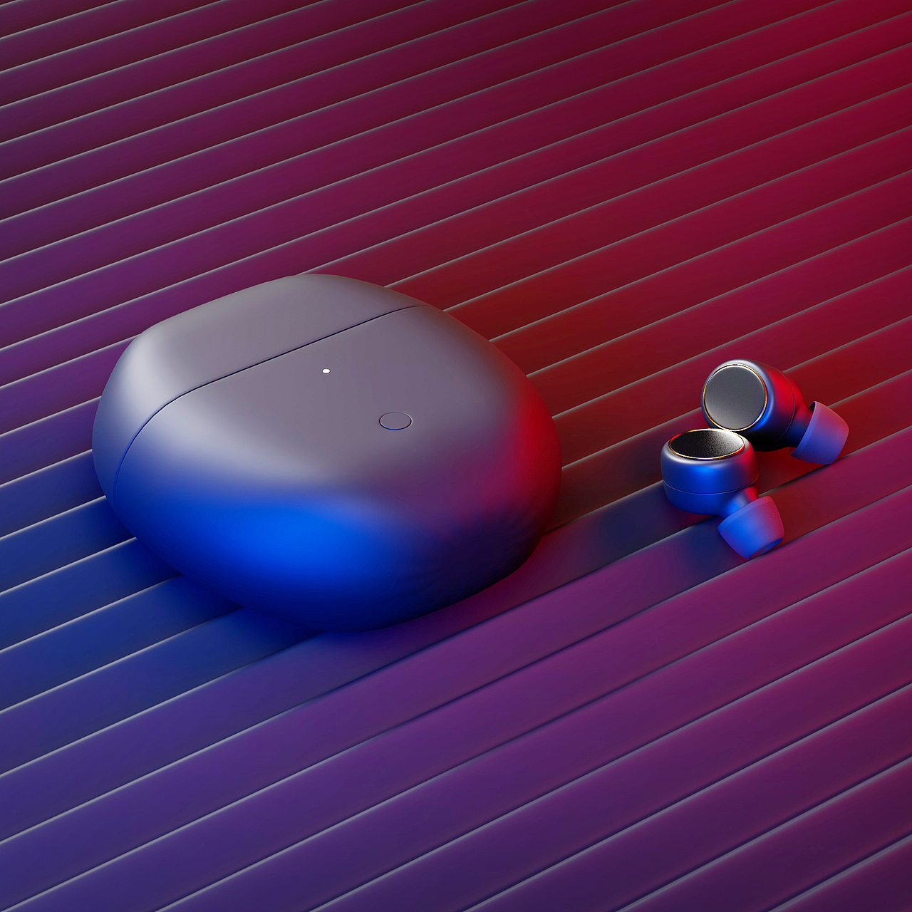 c4d建模音响场景渲染