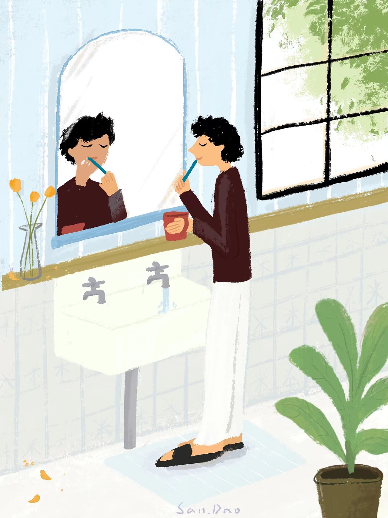 一个人的日常 插画合集