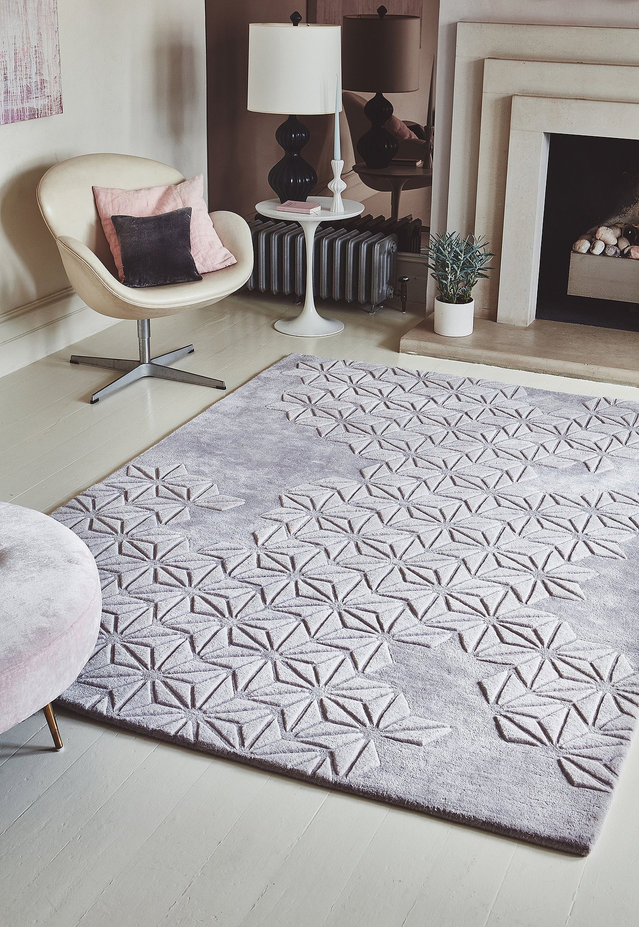 软装 · 色彩丨优雅浪漫的紫色地毯💜