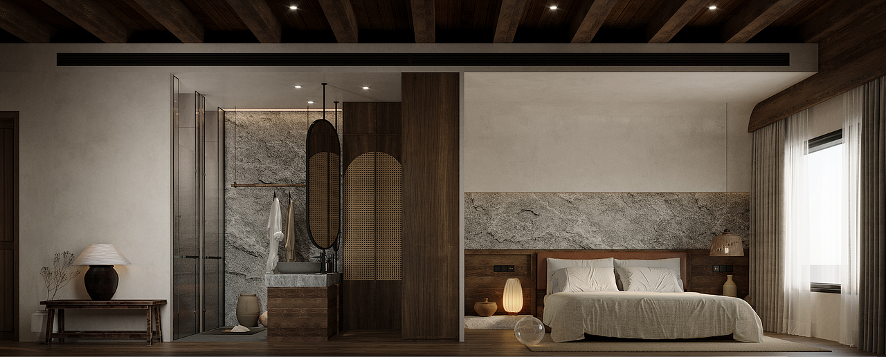 淄博民宿项目（图ZMzQxNzAxMzYw） - 酒店餐饮设计 - 站酷设计师箖筑空间设计原创素材 - 站酷ZCOOL