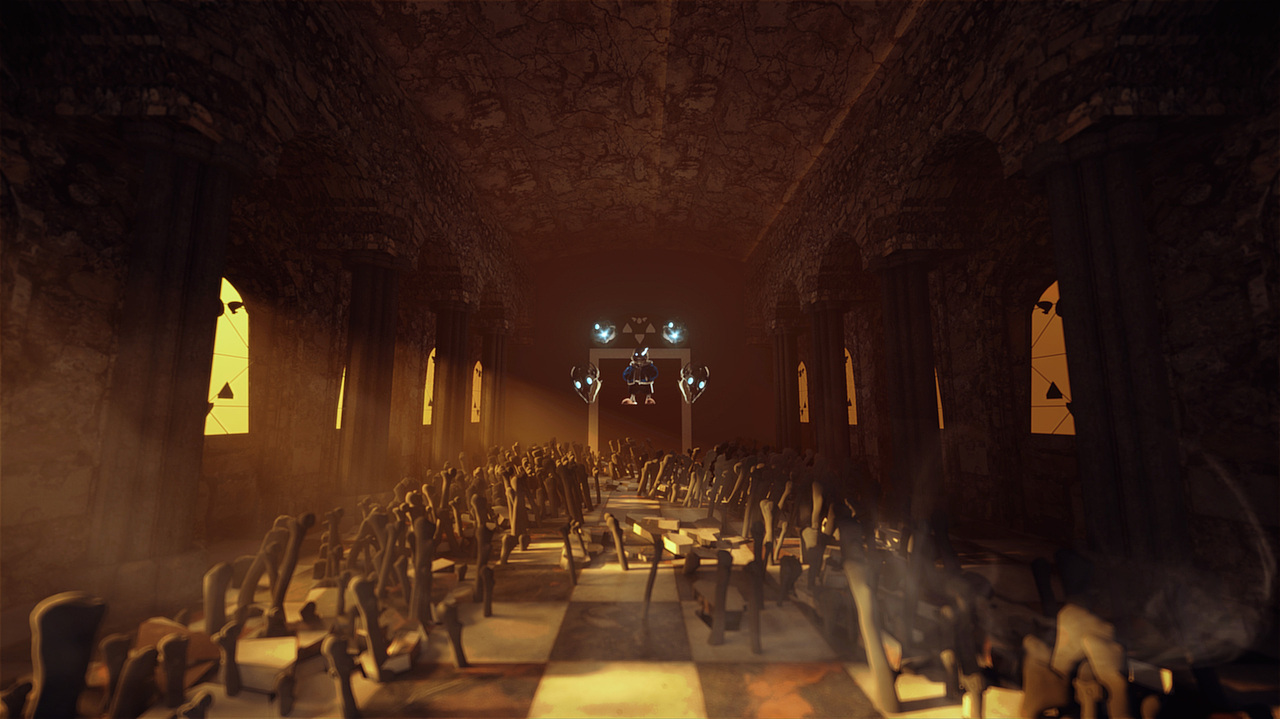 Undertale传说之下——审判长廊风格图