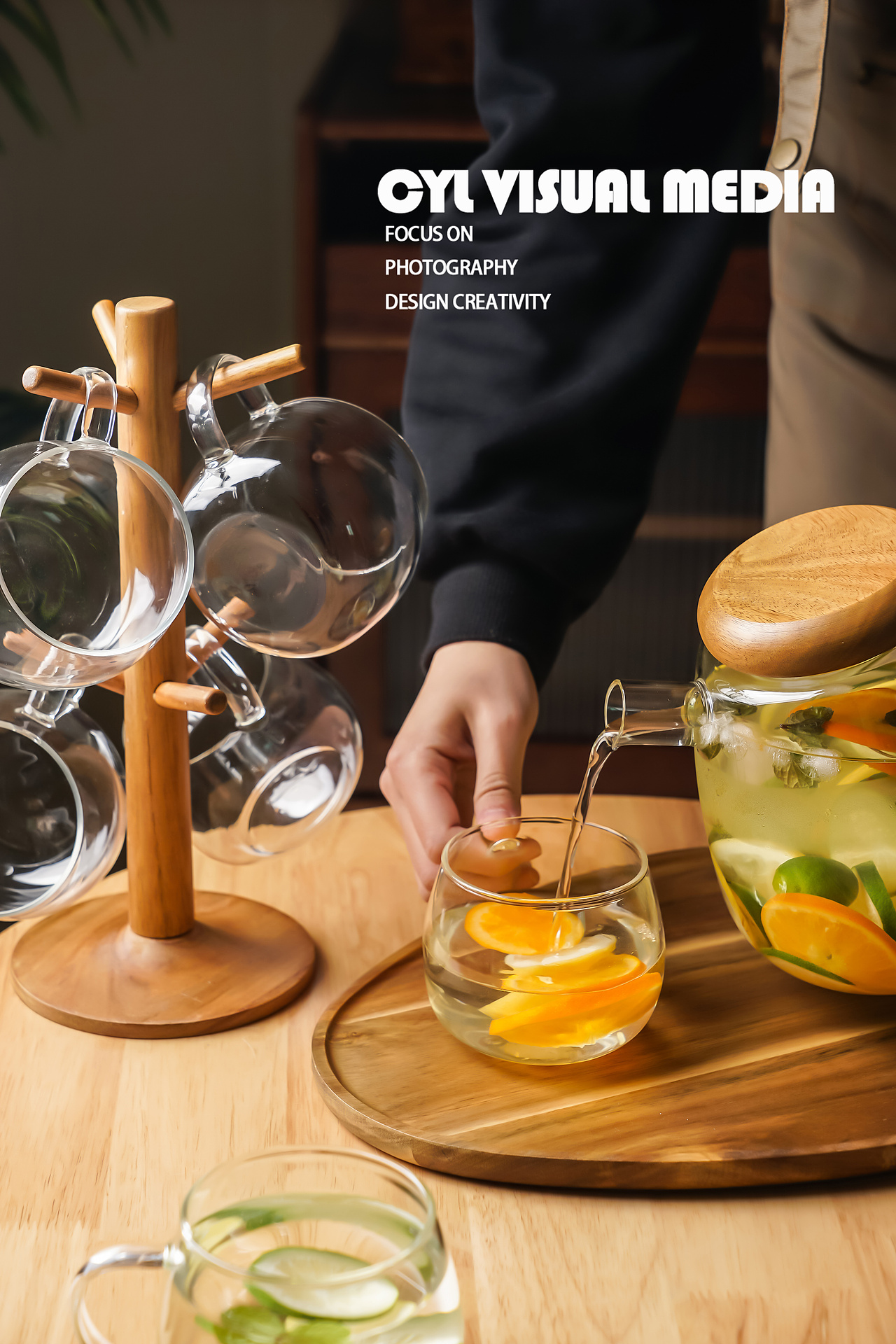 产品摄影|日式玻璃水具套装