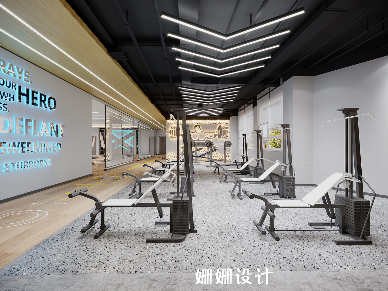 首航健身会所--健身房