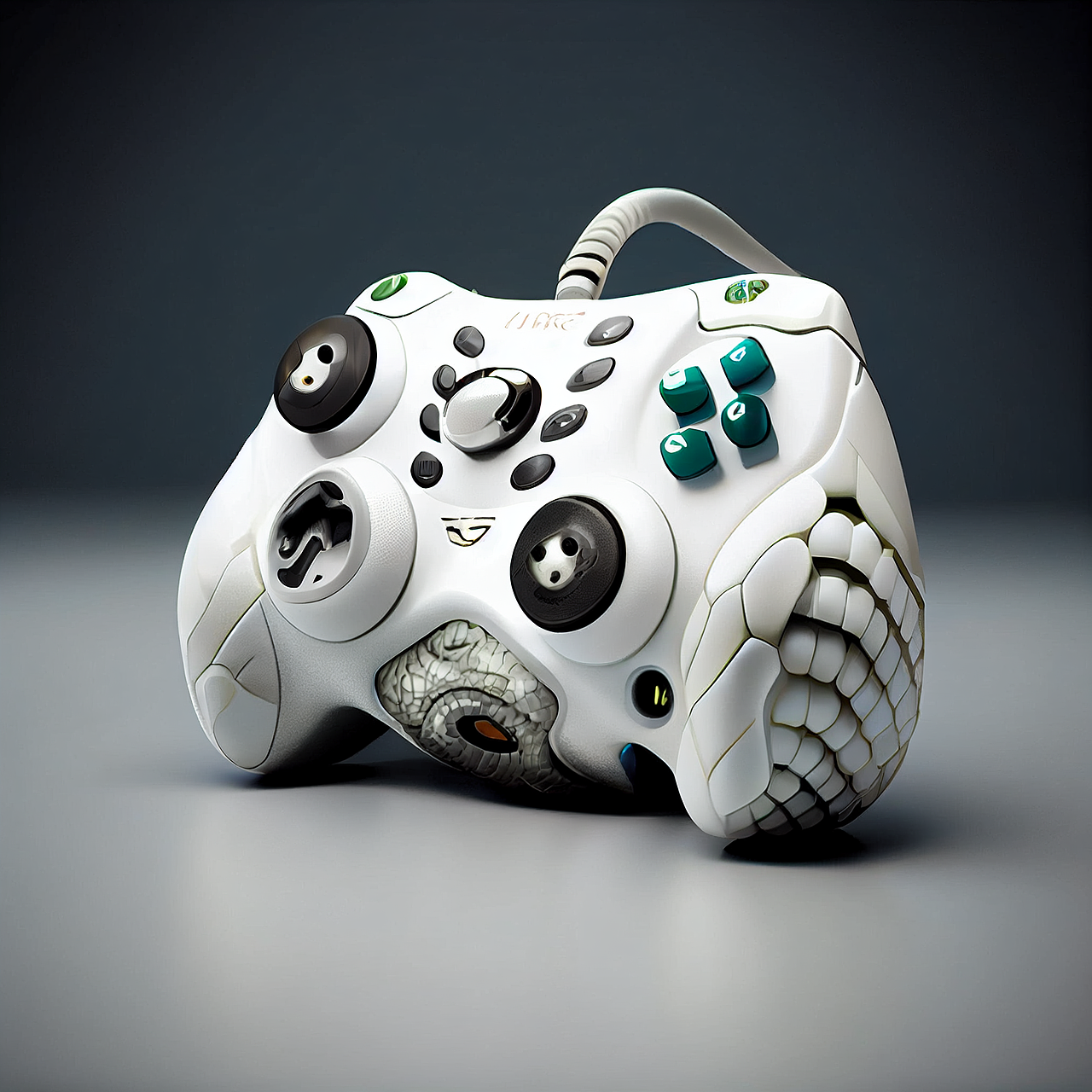 AI美术作品/白蛇 游戏三件套 键盘鼠标手柄