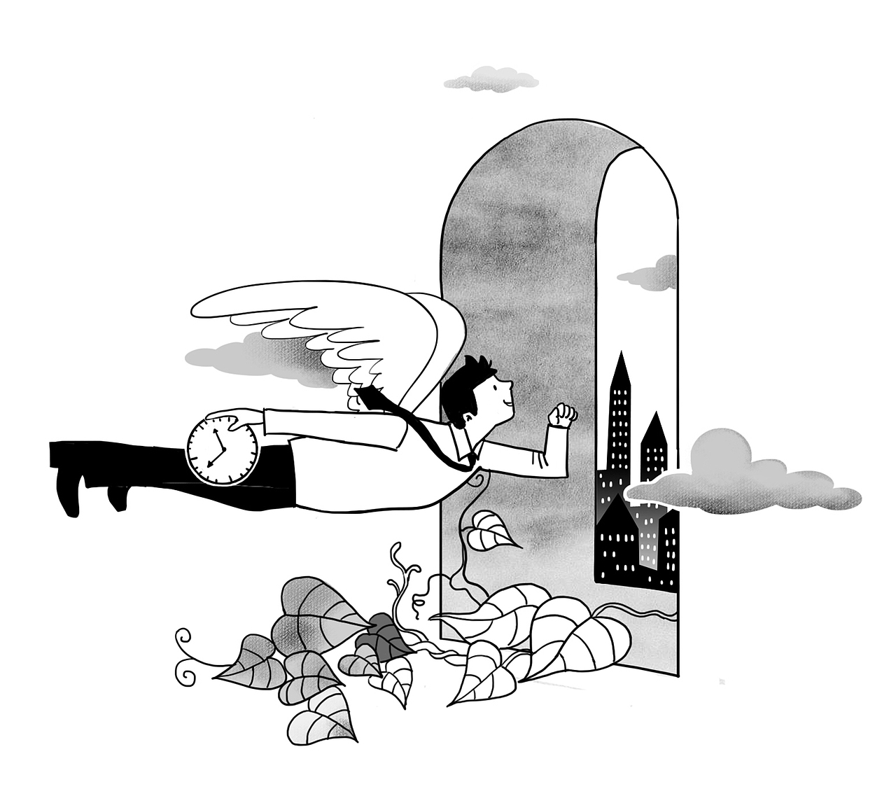 职场类、哲理类黑白插图（图ZMzYxOTg1NDg0） - 创作习作 - 站酷设计师豆味儿原创素材 - 站酷ZCOOL