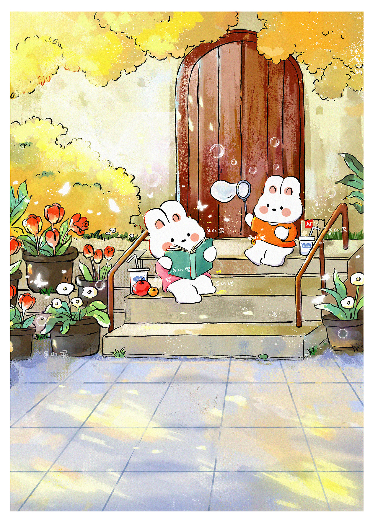 春日游記（合集）（圖ZMzM4Nzk5Mjc2） - 商業(yè)插畫(huà) - 站酷設(shè)計(jì)師插畫(huà)師小泥原創(chuàng)素材 - 站酷ZCOOL