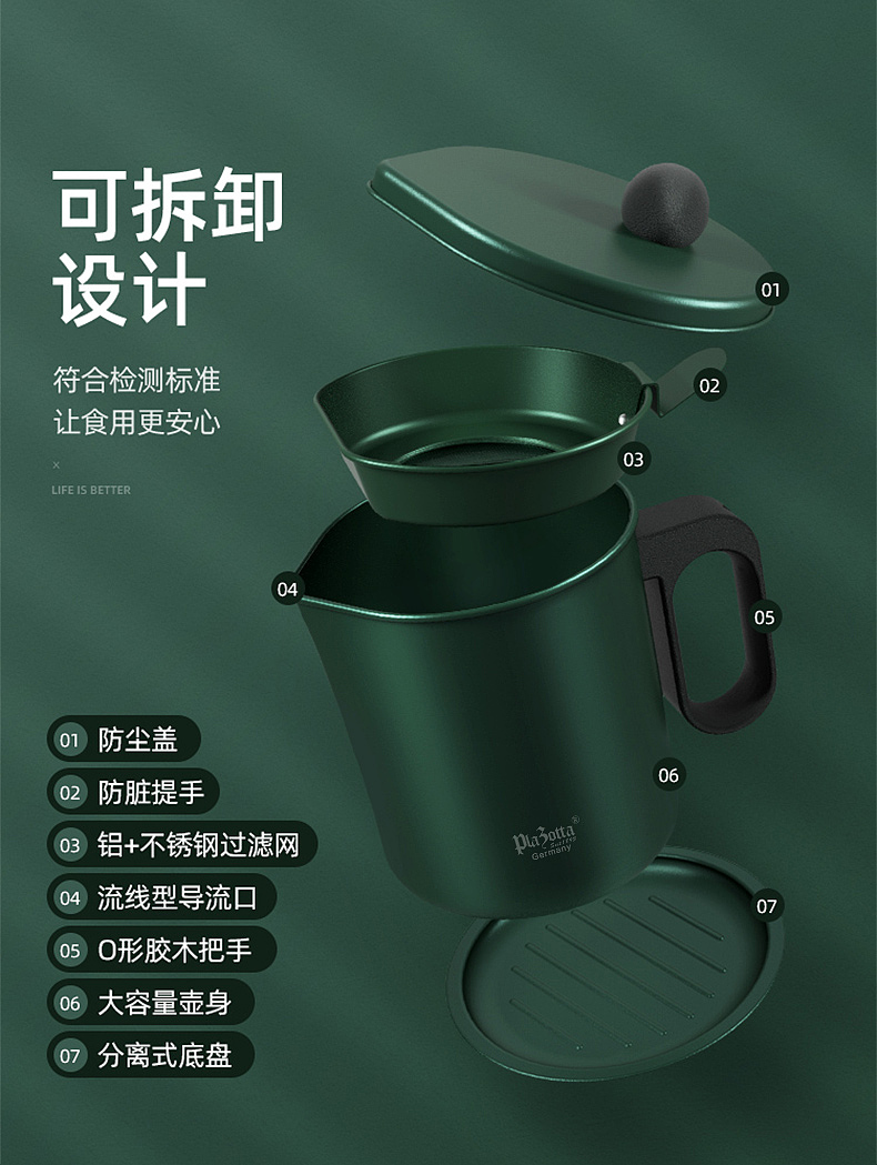 不锈钢过滤网油瓶滤油神器厨房装油瓶漏油沥油储油罐