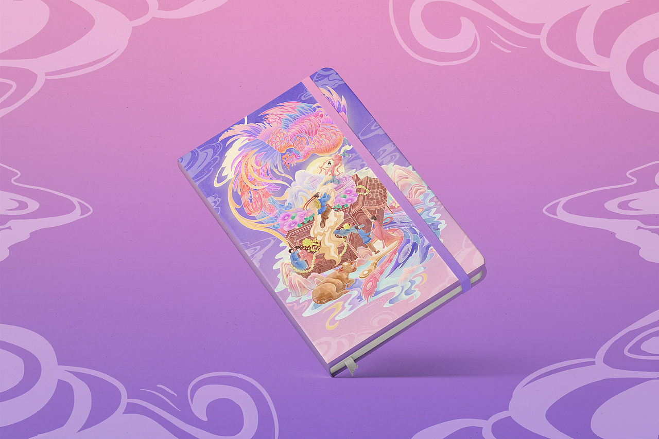 国潮妆奁美妆插画（图ZMzIyNDU4NDU2） - 商业插画 - 站酷设计师高桥靓仔407原创素材 - 站酷ZCOOL