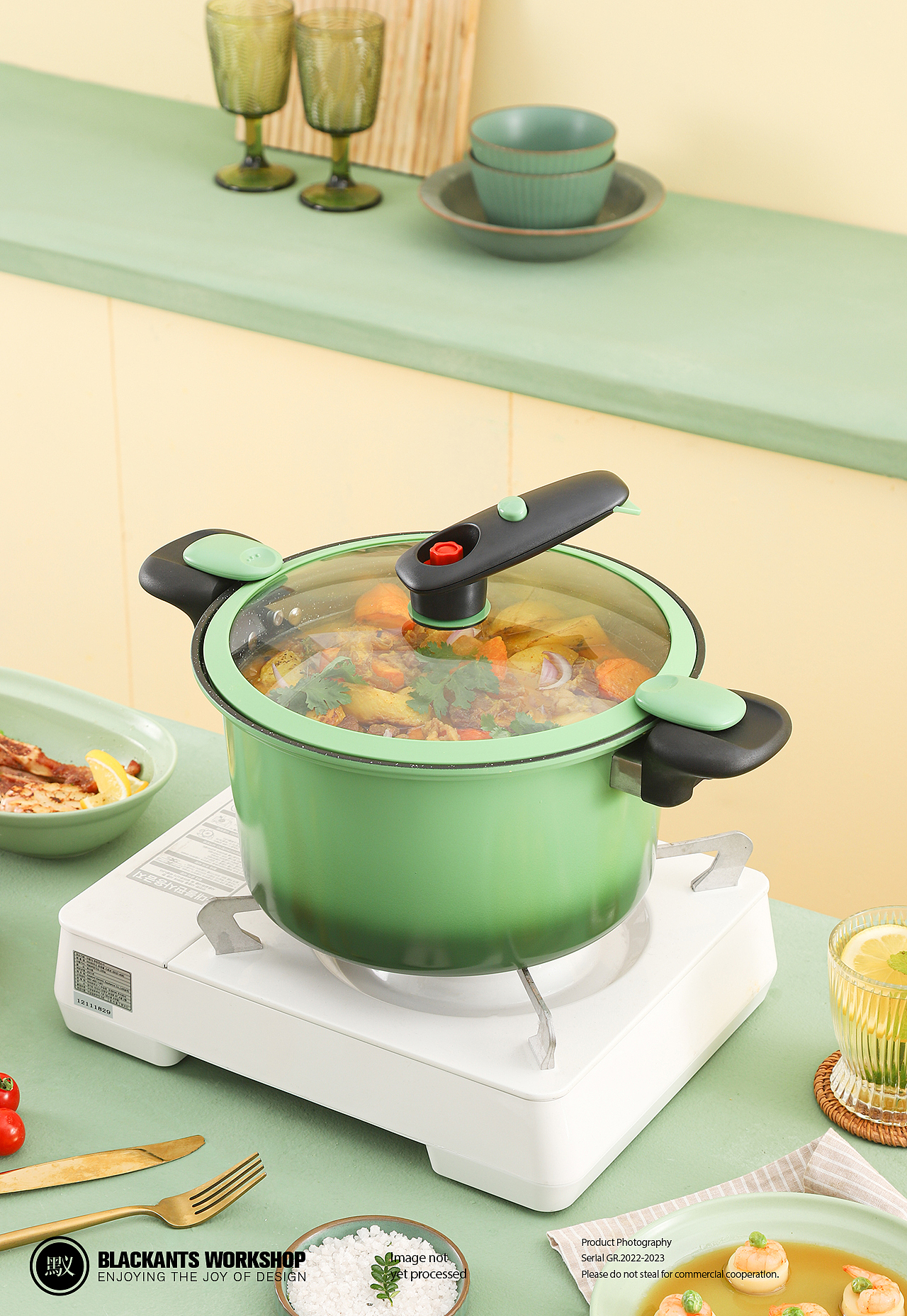 厨具摄影 | 微压汤锅 ✖ Blcakants