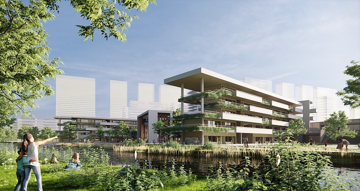 学校建筑原创Ens直出效果图