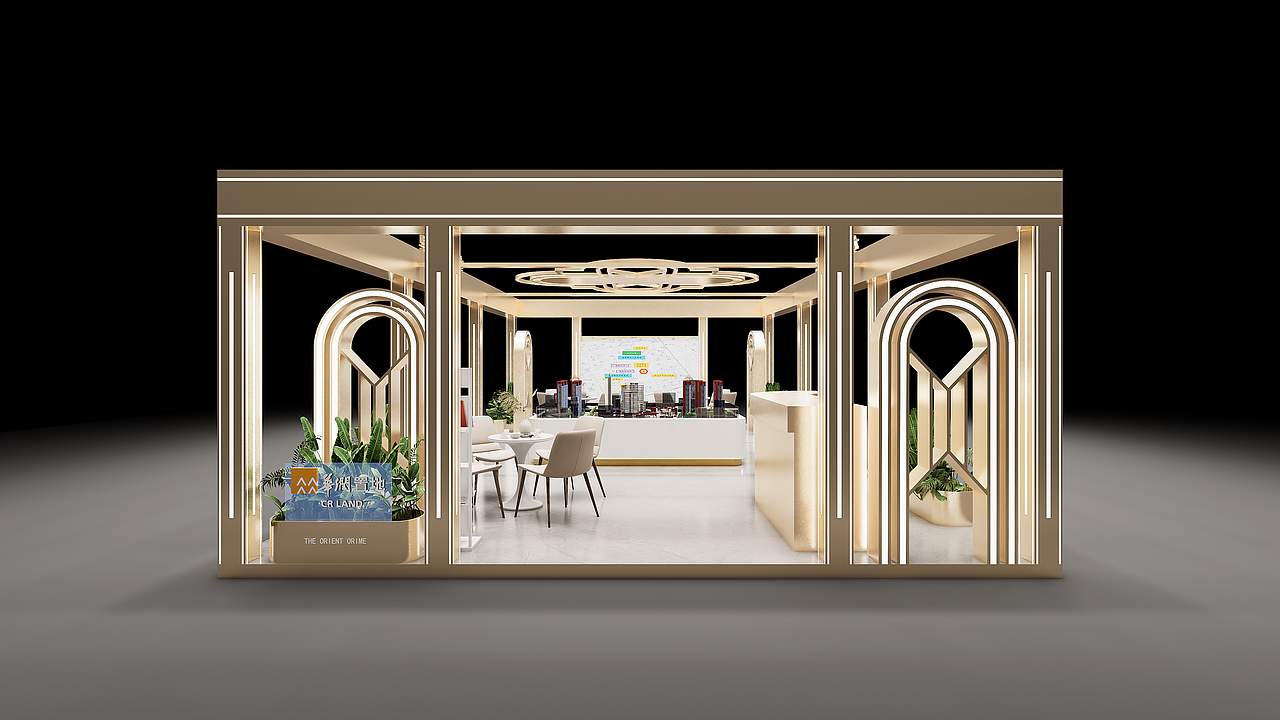 地产展位（图ZMzUyMjAwODg0） - 展陈设计 - 站酷设计师QI_QI_原创素材 - 站酷ZCOOL