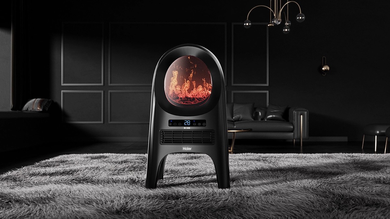 电商视频 | 海尔火焰取暖器 小家电动画