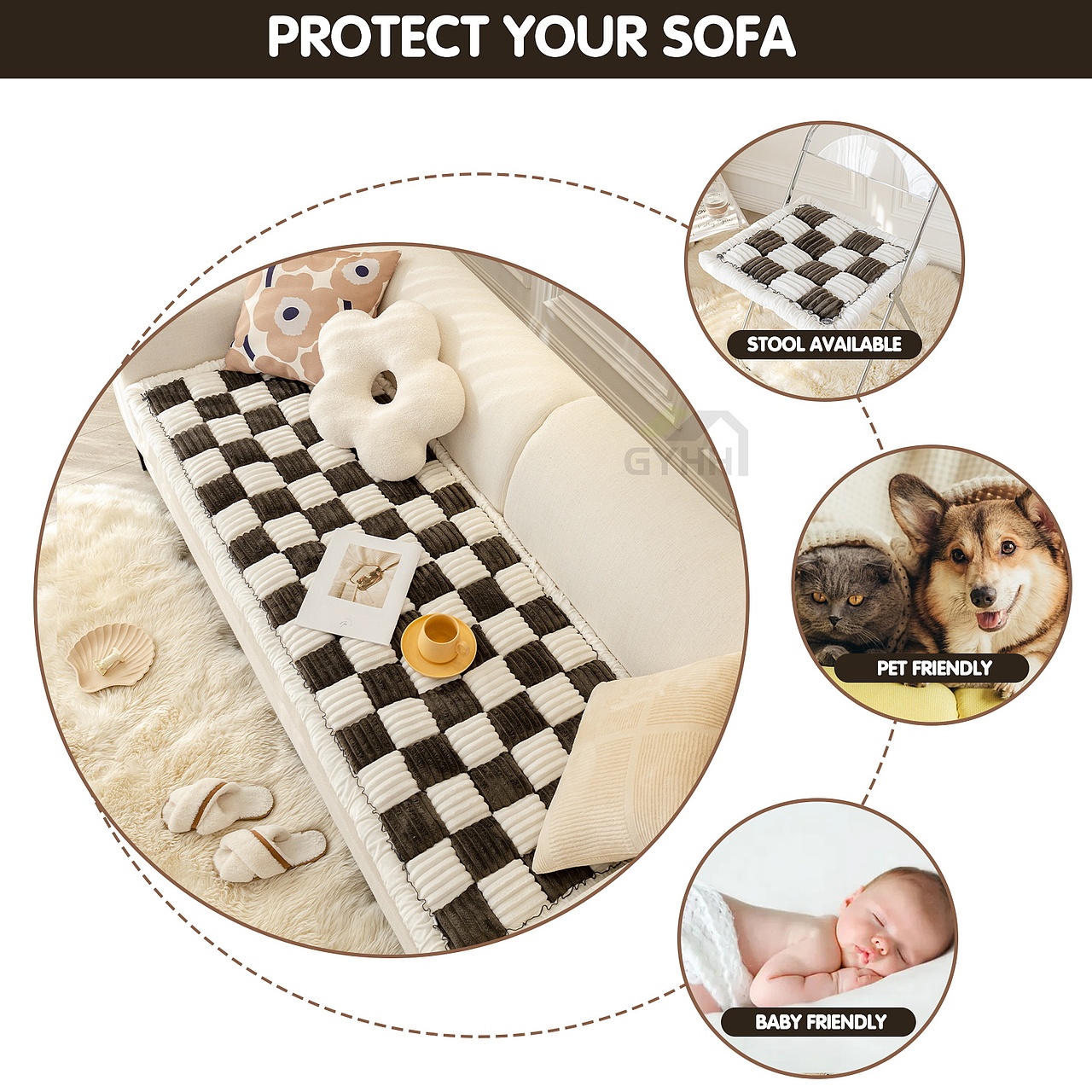 亚马逊-主图-棋盘格沙发垫（图ZMzUxMzQxNDA4） - 电商 - 站酷设计师云56555原创素材 - 站酷ZCOOL