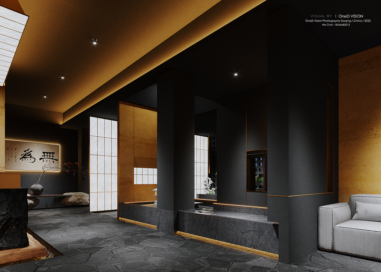 大庆蚝探长日式餐饮（图ZMzI3MzI2NDgw） - 酒店餐饮设计 - 站酷设计师CGI_OneD原创素材 - 站酷ZCOOL