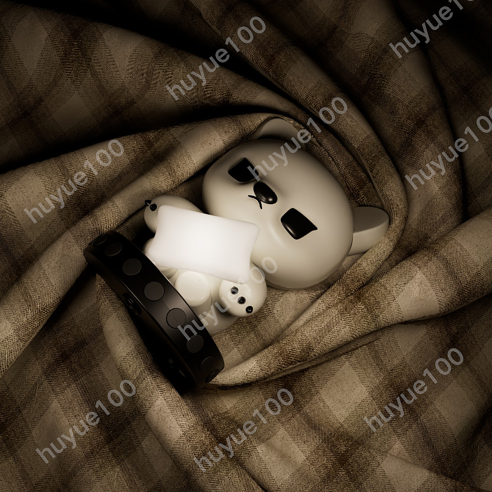 矿工熊夕阳灯效果图渲染