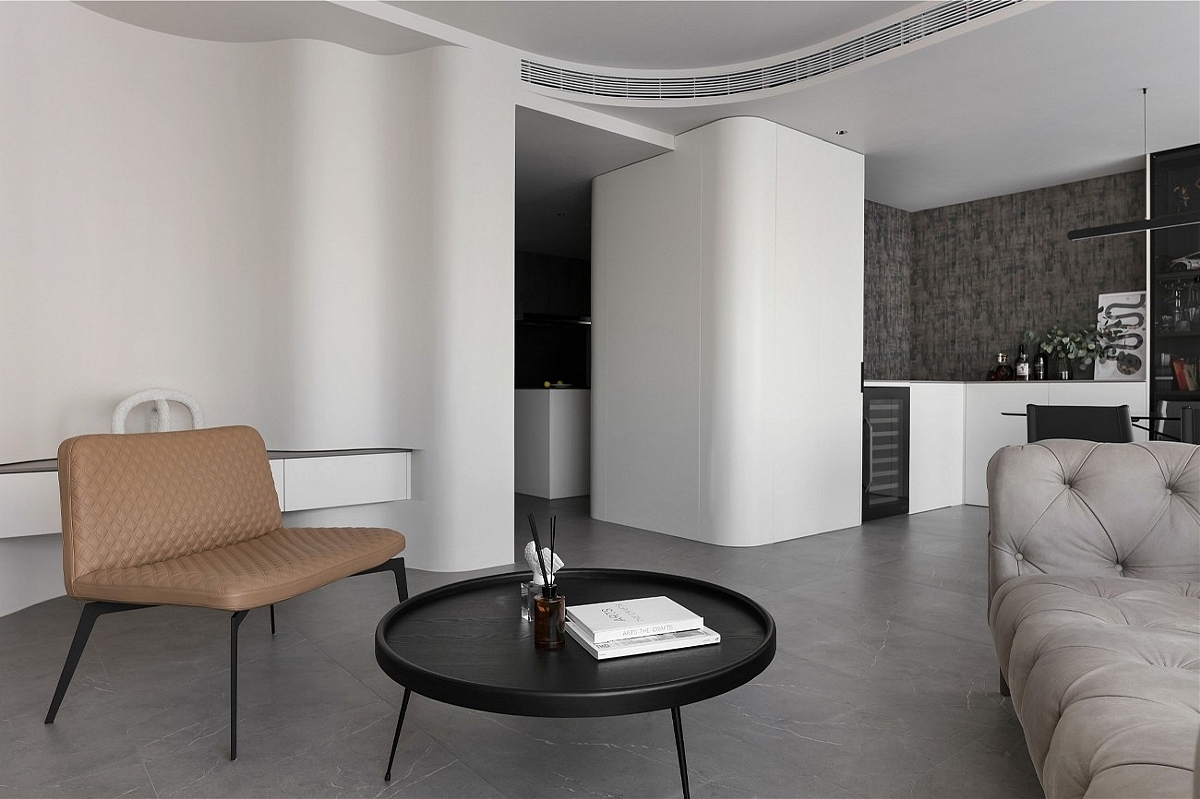 客厅无直角，玻璃房卫浴，充满艺术格调（图ZMzIwMzQzMjUy） - 家装设计 - 站酷设计师小鱼儿1997原创素材 - 站酷ZCOOL