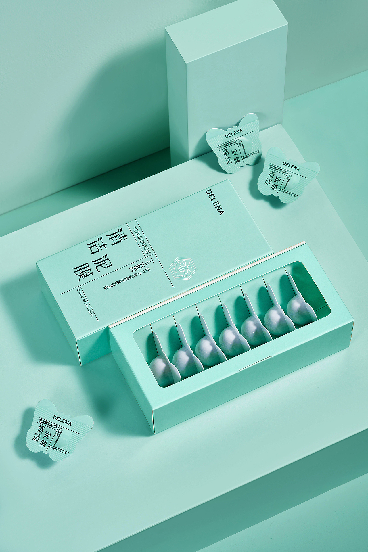 麦卢卡蜂蜜清洁泥膜丨产品修图