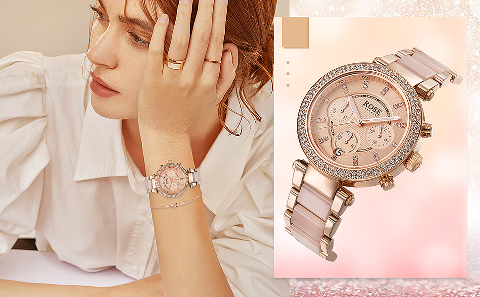 亚马逊手表(金粉色)A+