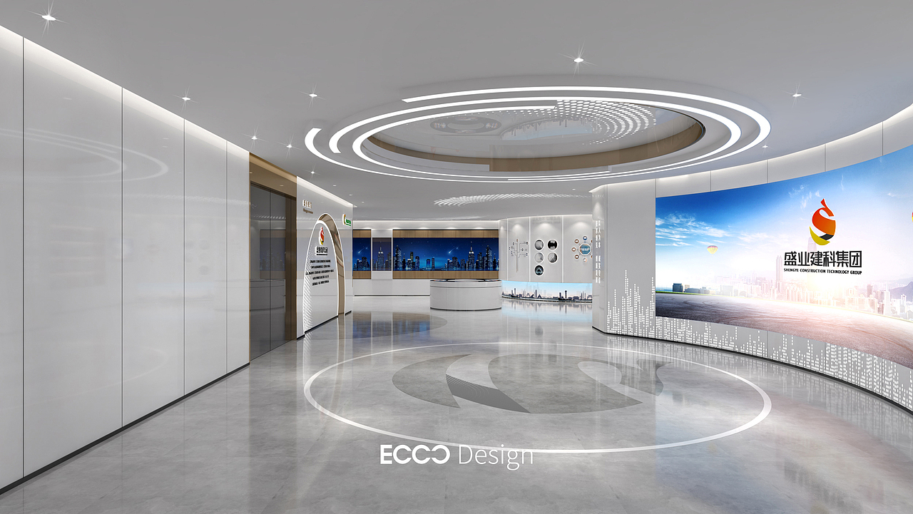 深圳一家建筑公司的展厅