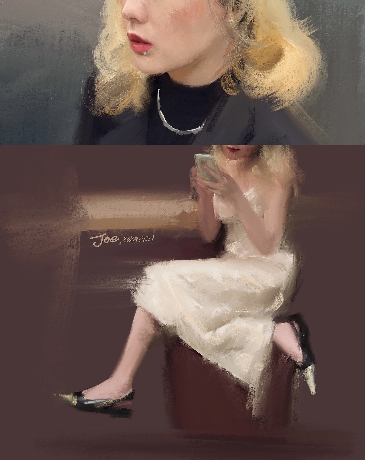 Some paintings - first quarter of 2024（图ZMzY0NzU4MzQ0） - 绘画 - 站酷设计师SleepyJoe原创素材 - 站酷ZCOOL