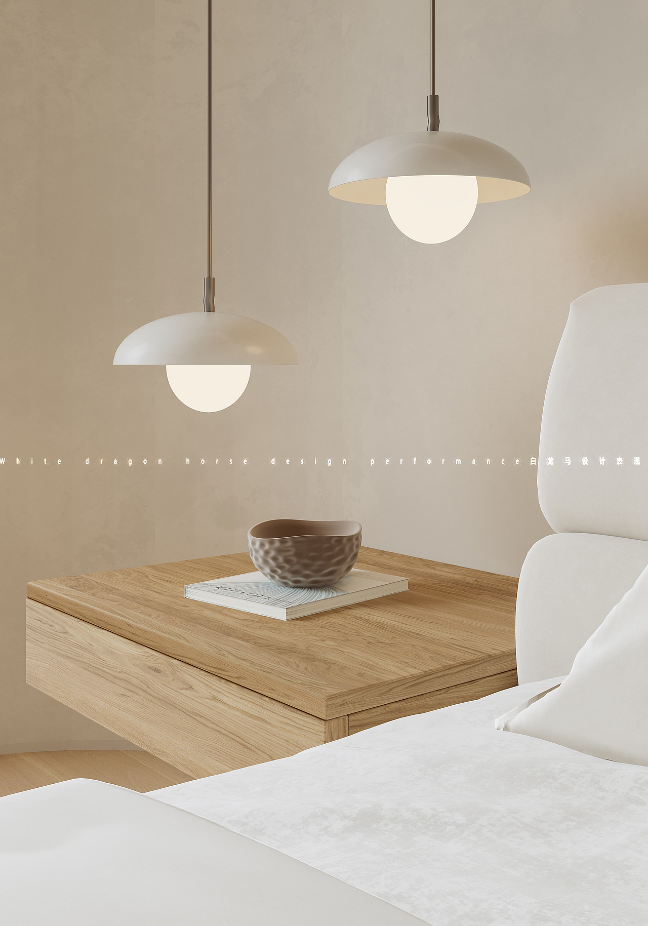 极简客餐厅—白龙马效果图