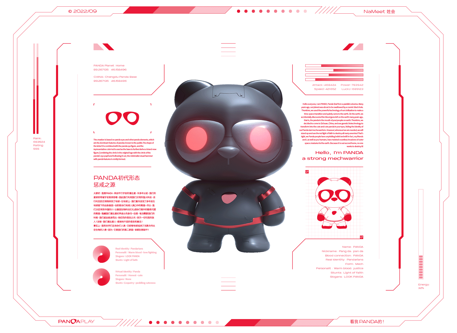 PANDA Play潘达潮玩 logo&IP品牌全案升级（图ZMzI0NzE2NTAw） - IP形象 - 站酷设计师ilben张艺彬原创素材 - 站酷ZCOOL