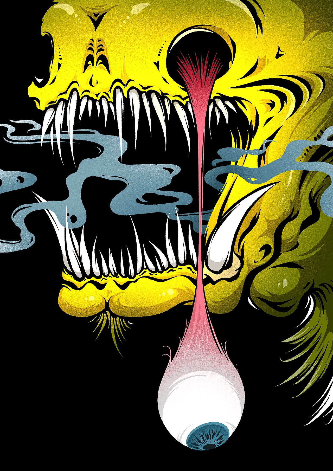 一组深海系列的怪物插画