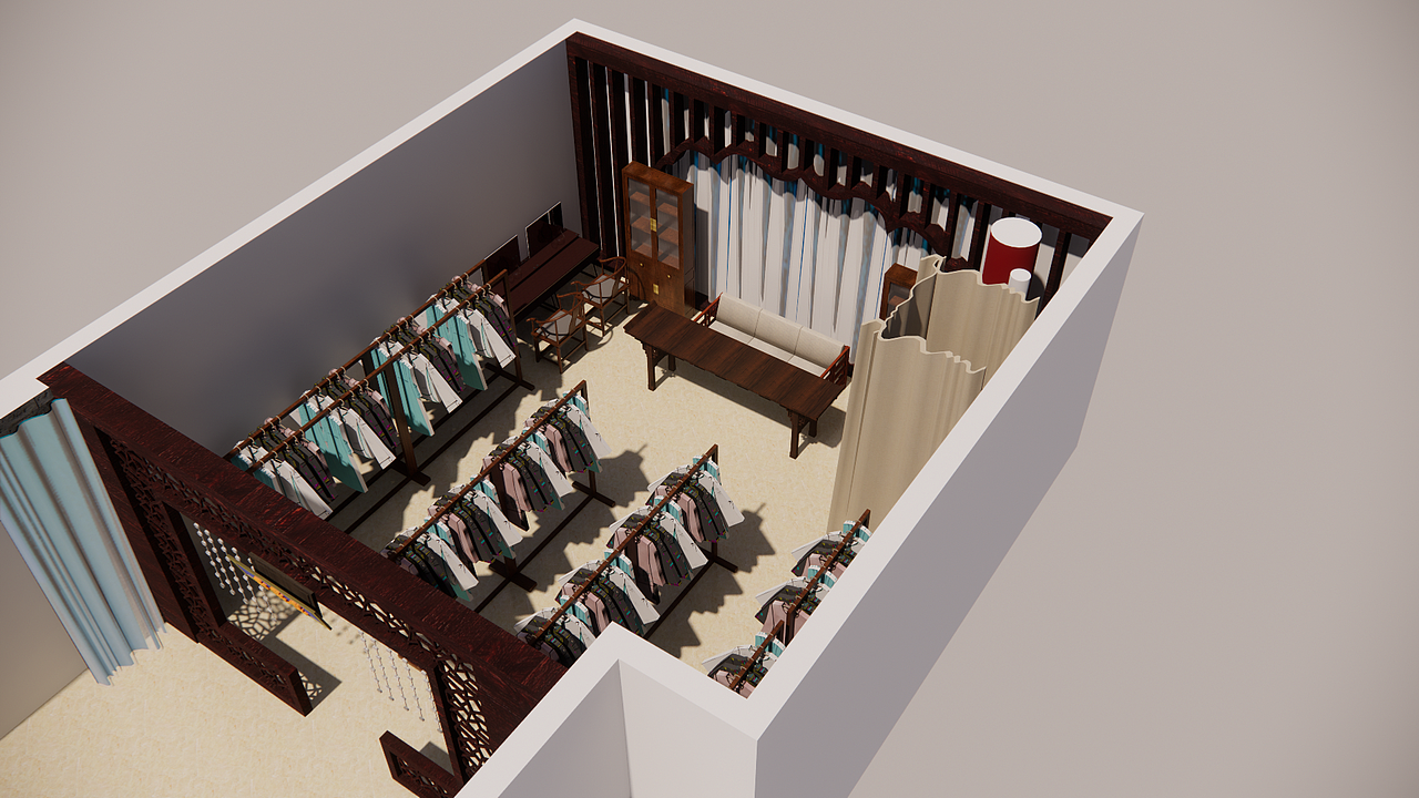 绵州唐城汉服体验馆设计