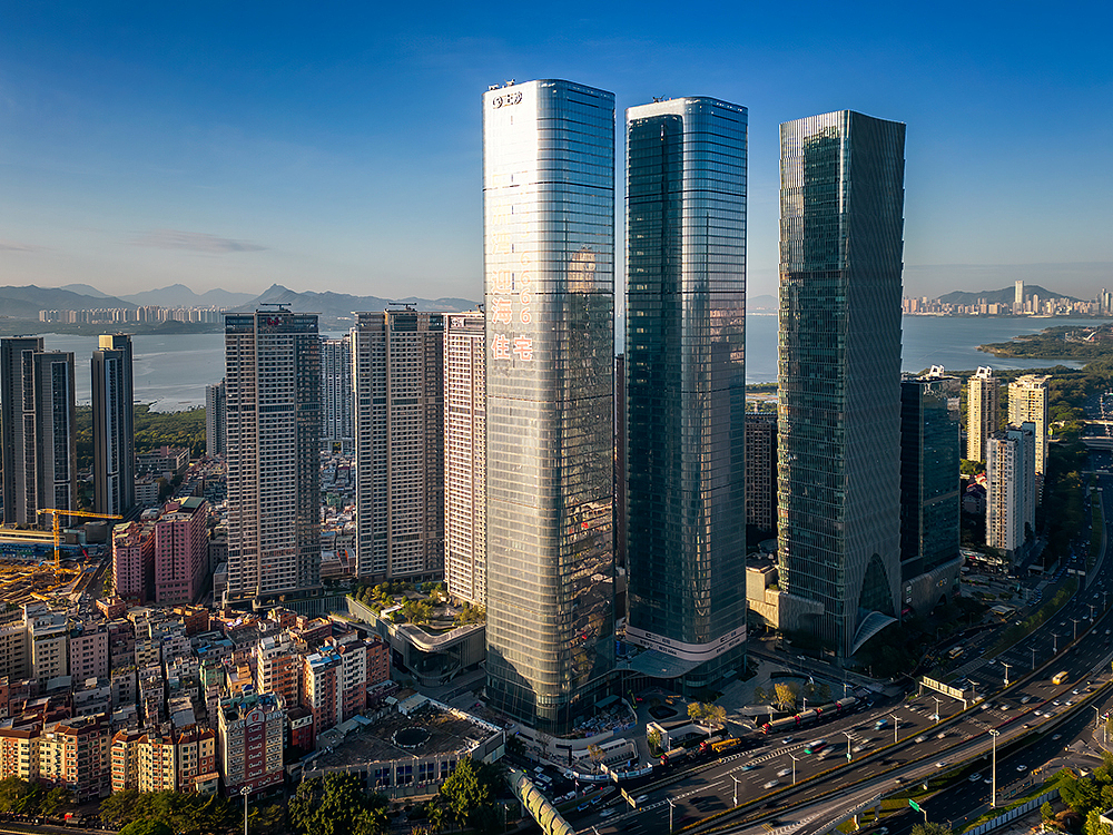 航拍商业_深圳中洲滨海商业中心