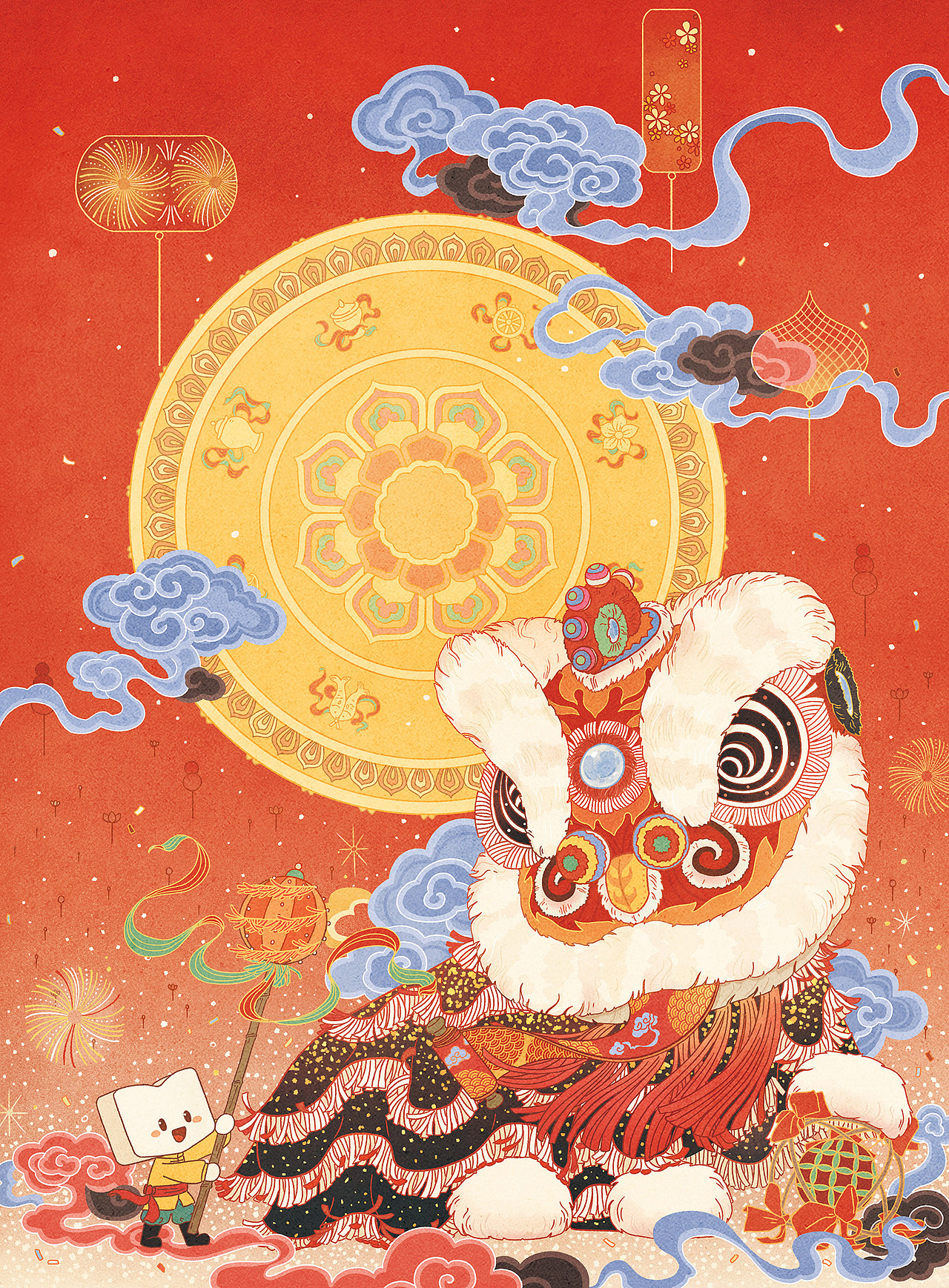 一张搁浅的工作图，依然祝大家鸿运当头💫（图ZMzIwODAyMDY0） - 创作习作 - 站酷设计师Watinnng原创素材 - 站酷ZCOOL