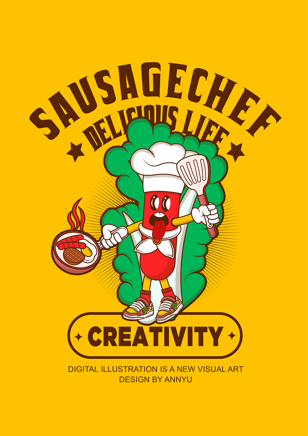 商业插画 T恤图案设计