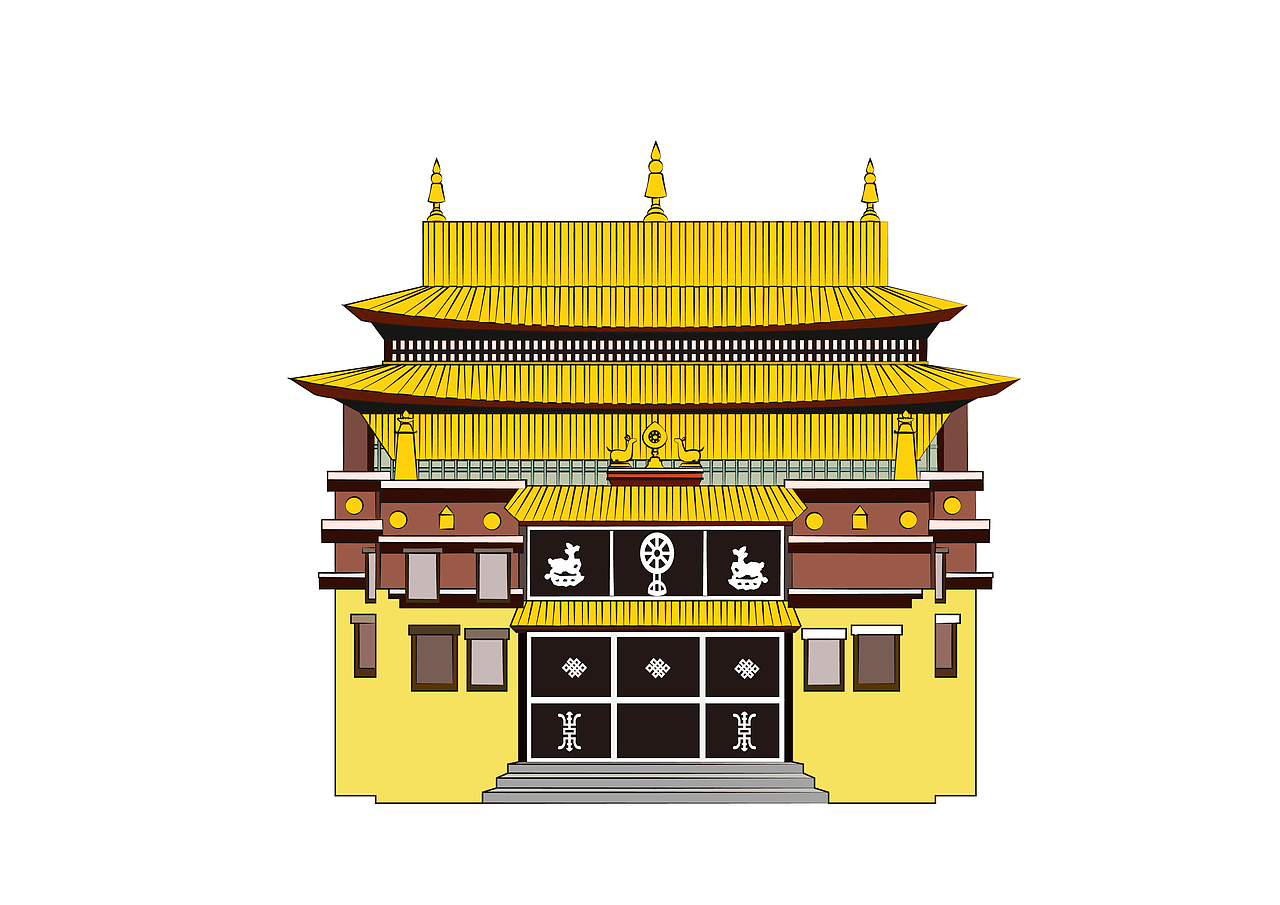 藏族建筑元素文化（图ZMzA0NjczMzg0） - 产品 - 站酷设计师楠难南原创素材 - 站酷ZCOOL