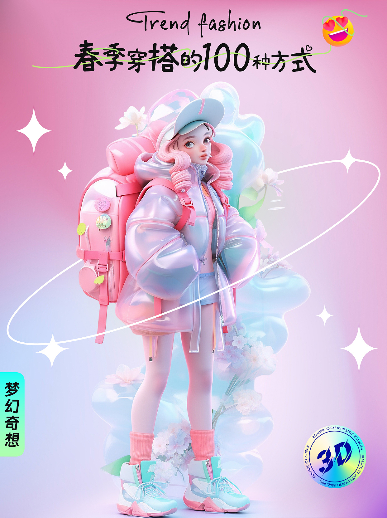 AIGC 创作｜Midjourney 3D人物时尚潮流穿搭