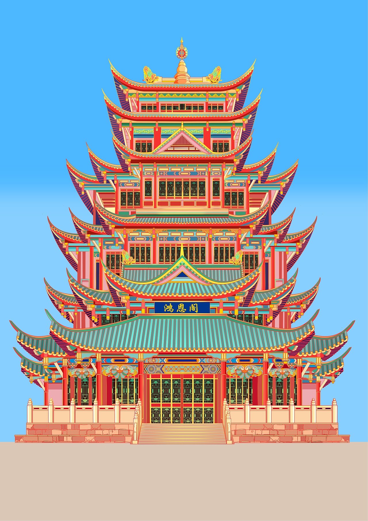 国风插画合集_插画师香菜子-站酷zcool