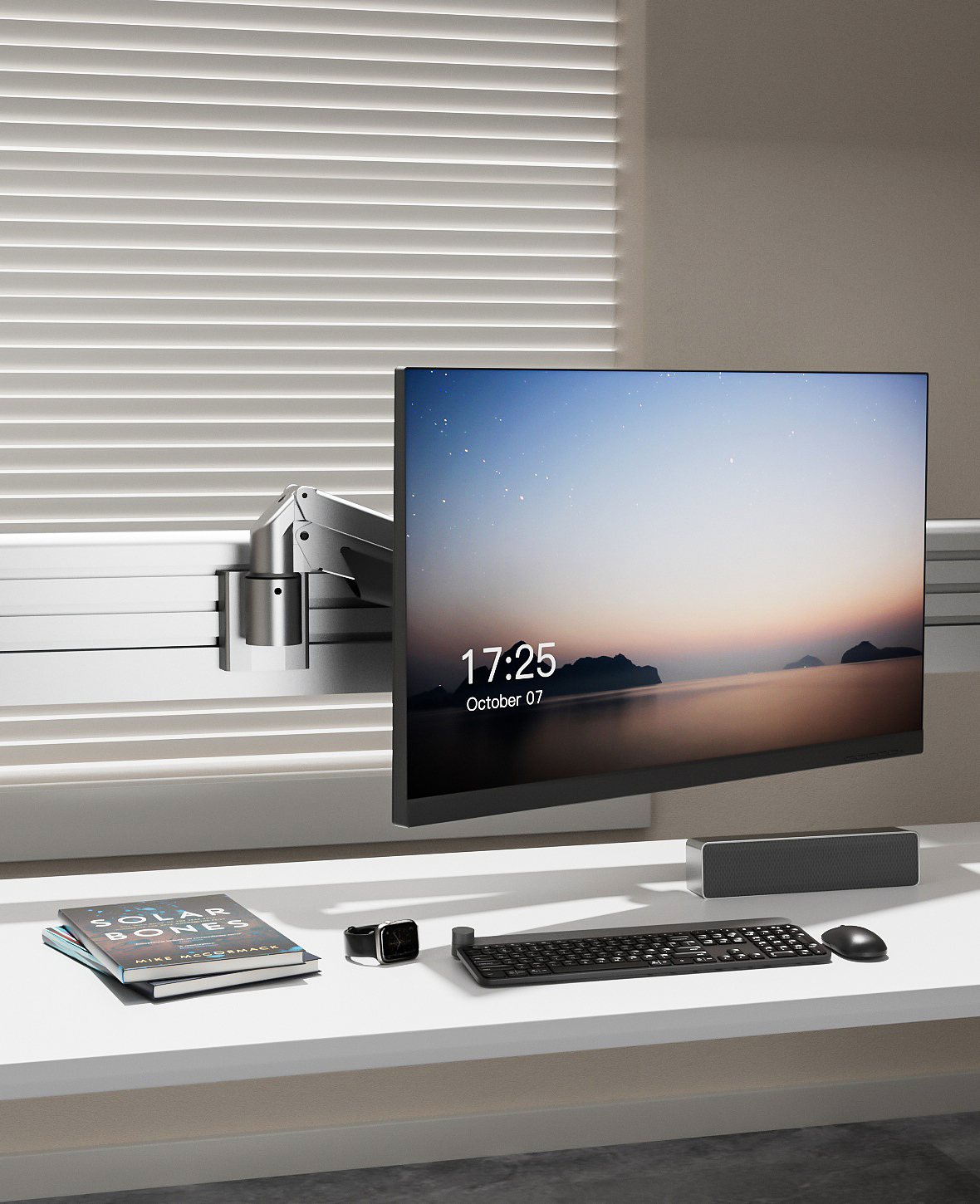 电脑显示器支架场景渲染（图ZMzUyNTg2Mjg0） - 场景 - 站酷设计师沙漠灰狼原创素材 - 站酷ZCOOL