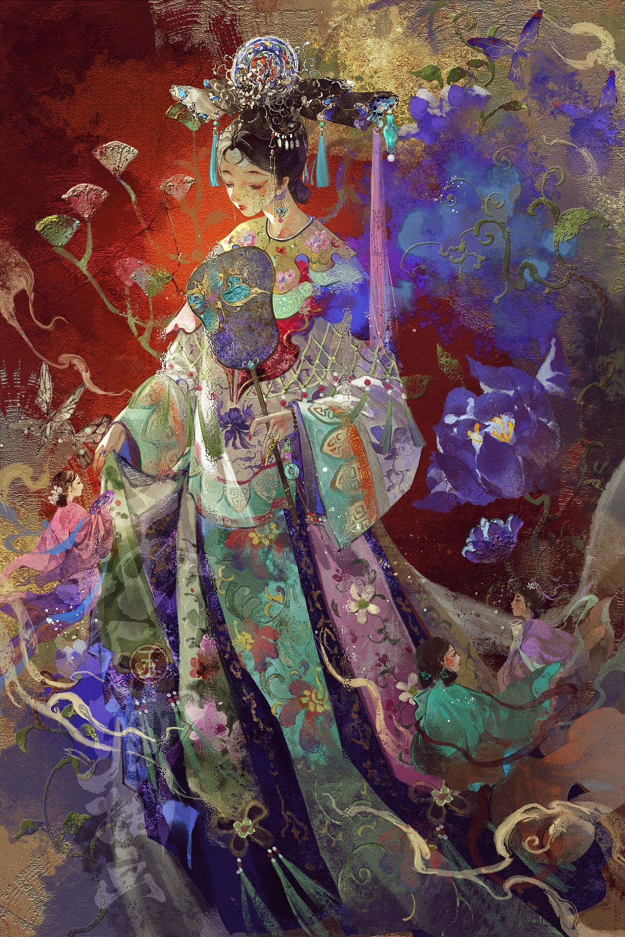 国宝拟人|清乾隆各种釉彩大瓷母（图ZMzQzMDk5OTQw） - 艺术插画 - 站酷设计师画画的玉玉卿原创素材 - 站酷ZCOOL