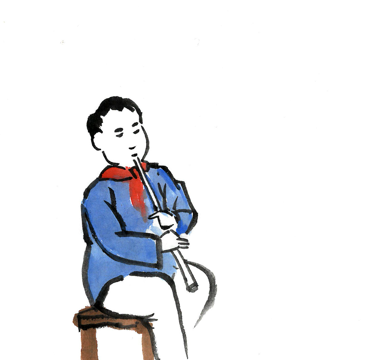 学画丰子恺（图ZMzUyNDY2MDAw） - 绘本 - 站酷设计师牧云书舍原创素材 - 站酷ZCOOL