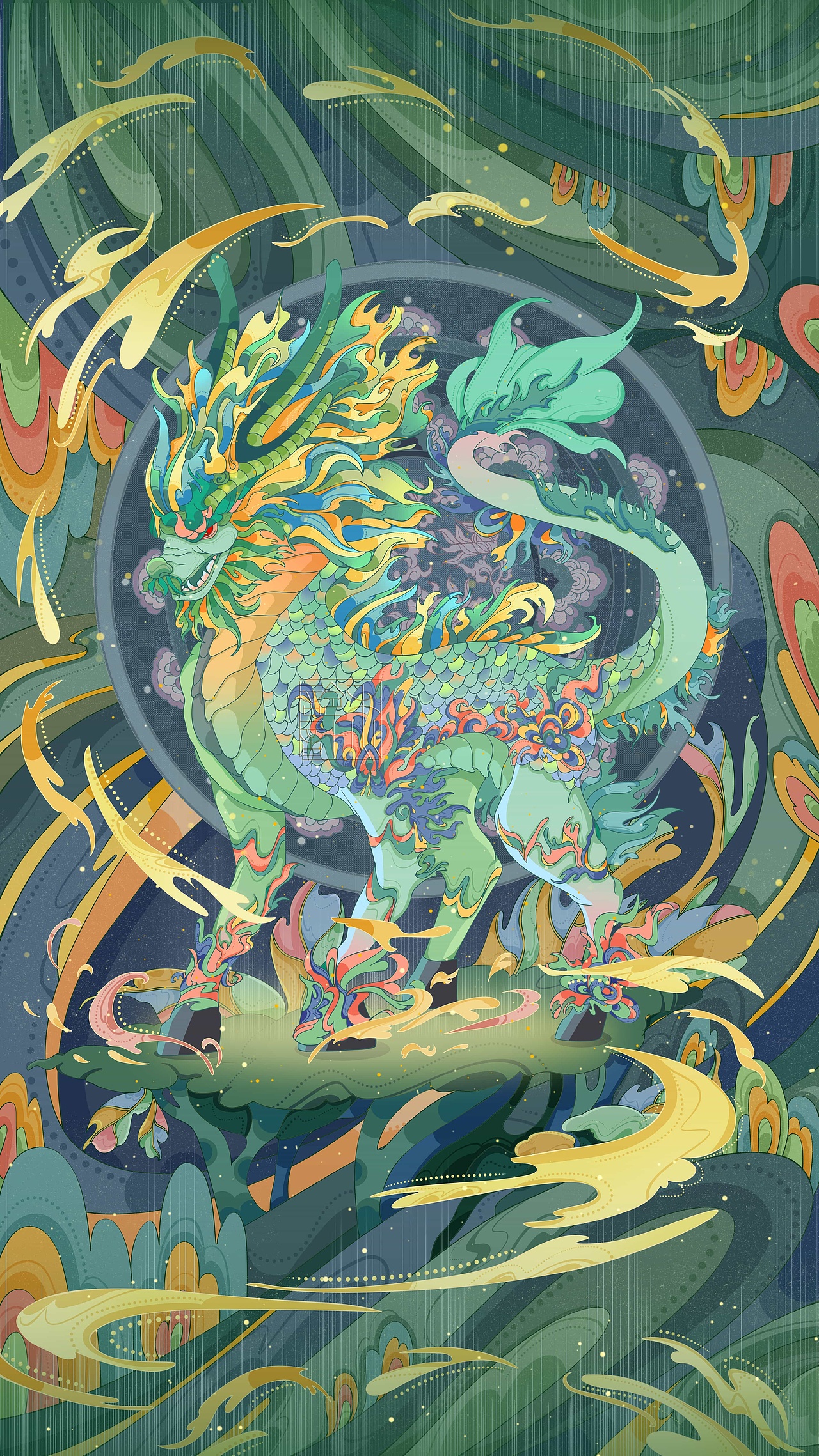 * 木麒麟:是比较常见的麒麟形象,继承了应龙的龙头,而且拥有应龙口吐雷电的技能,长有龙头、鹿身、蛇皮、马蹄,人们将木麒麟赋予升官发财的含义