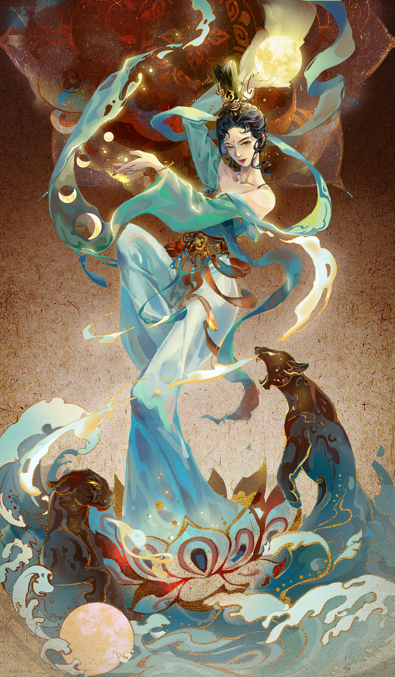 东方青龙第七宿-箕水豹