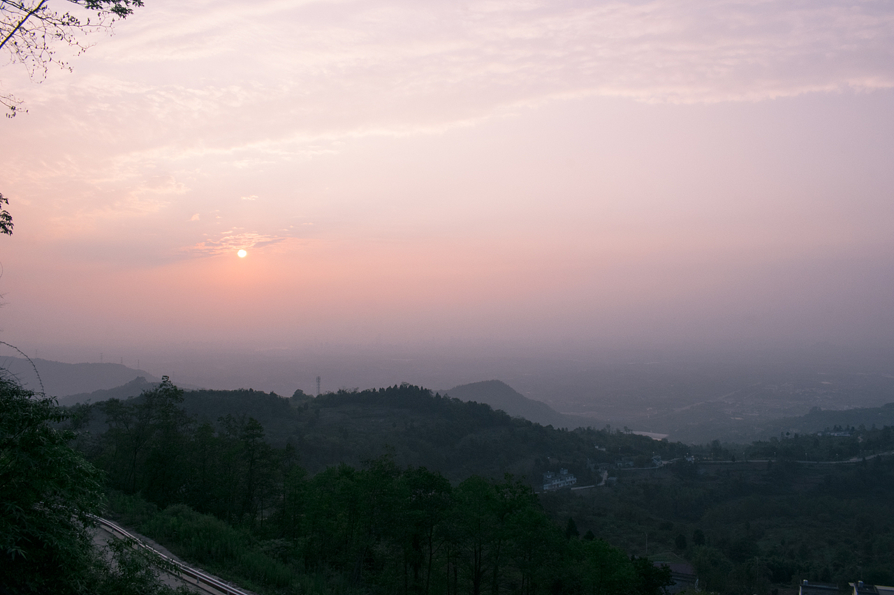 丹景山上看夕阳