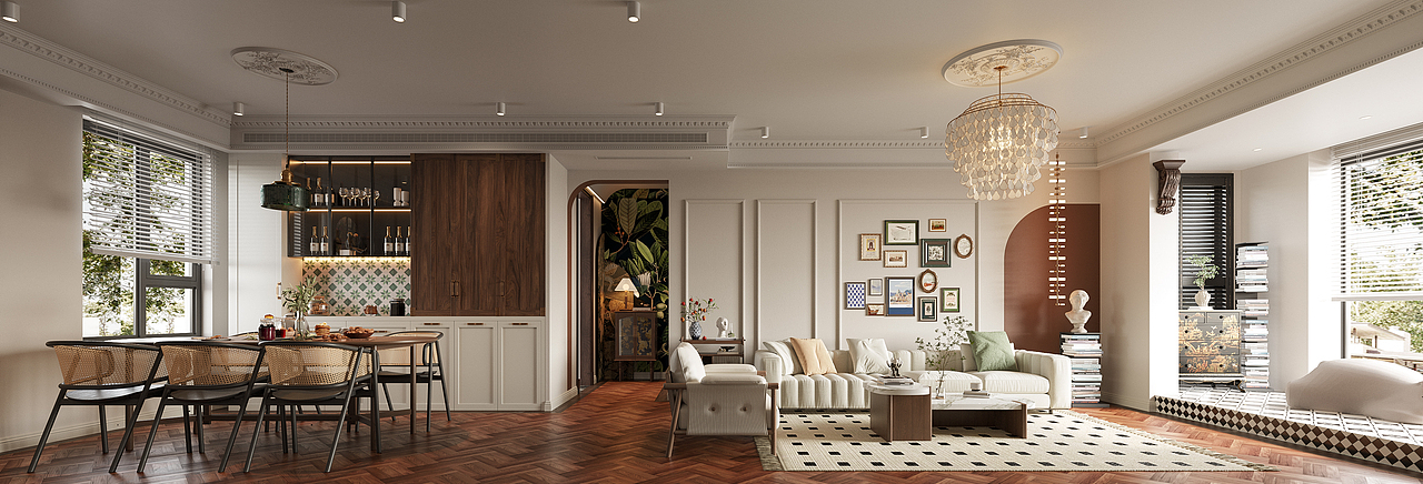 混搭客厅（图ZMzQ1NDc2MTcy） - 商业空间设计 - 站酷设计师星星小盆友原创素材 - 站酷ZCOOL