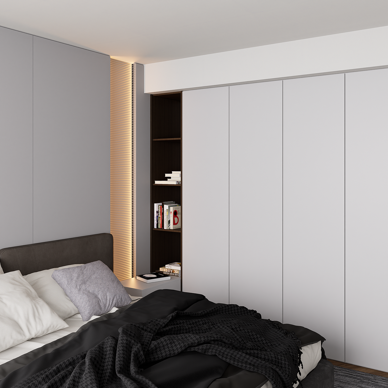 室内案例，卧室设计，极简空间美学