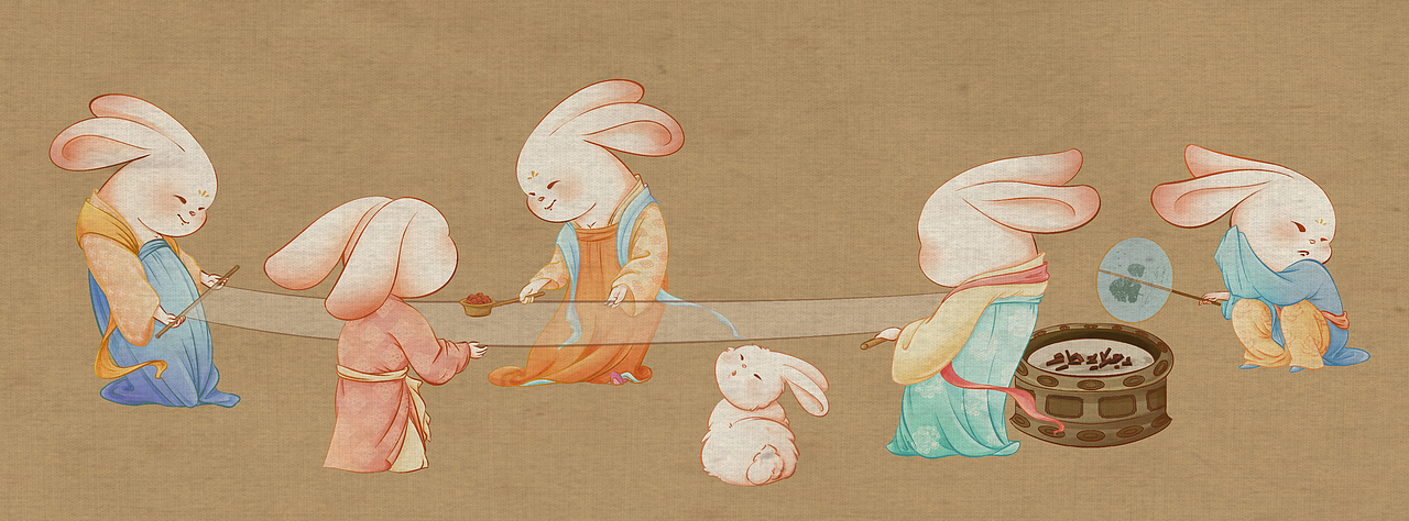 古画今绘-《捣练图》