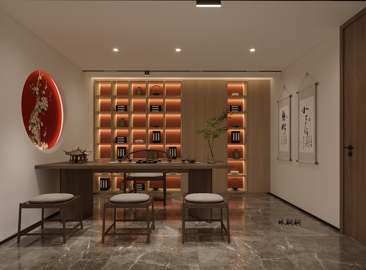 茶馆设计|尽显东方文化底蕴的禅意秘境