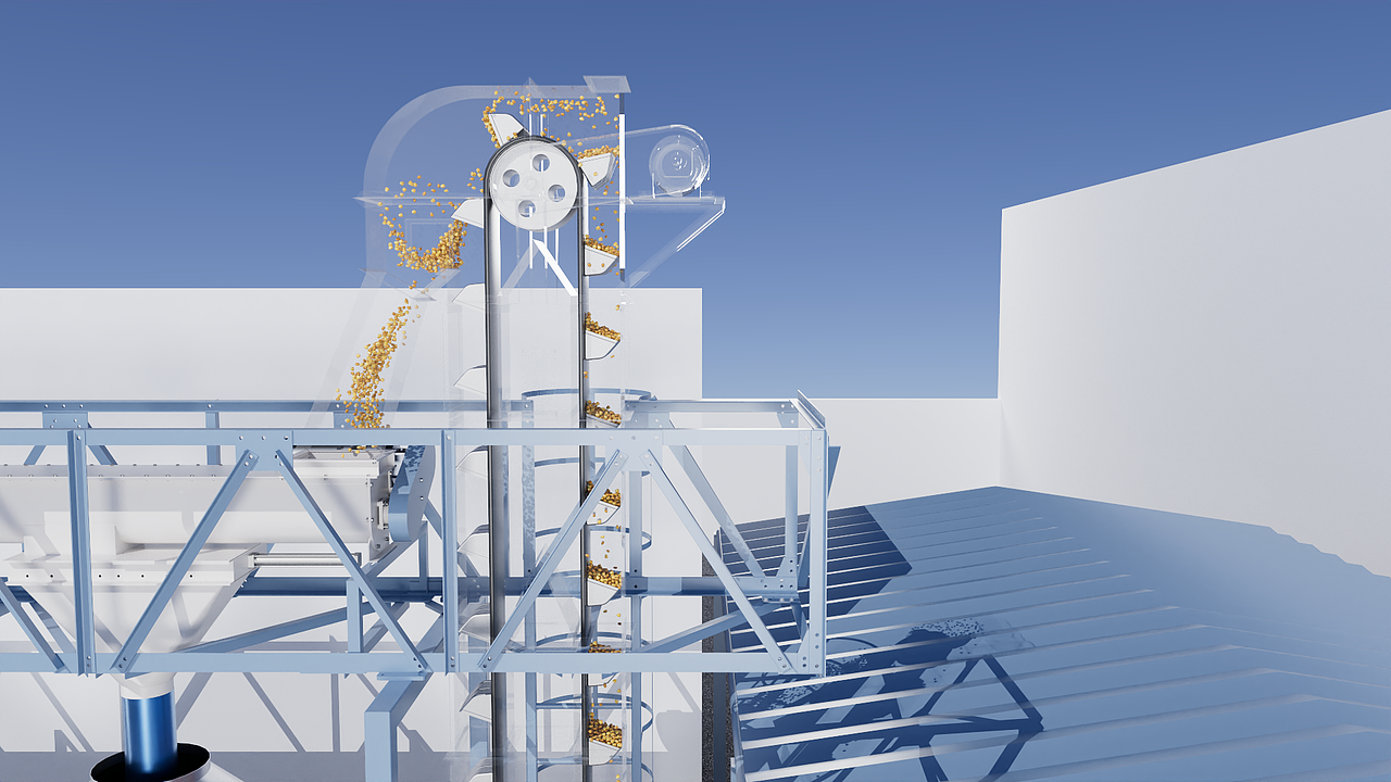饲料生产线动画