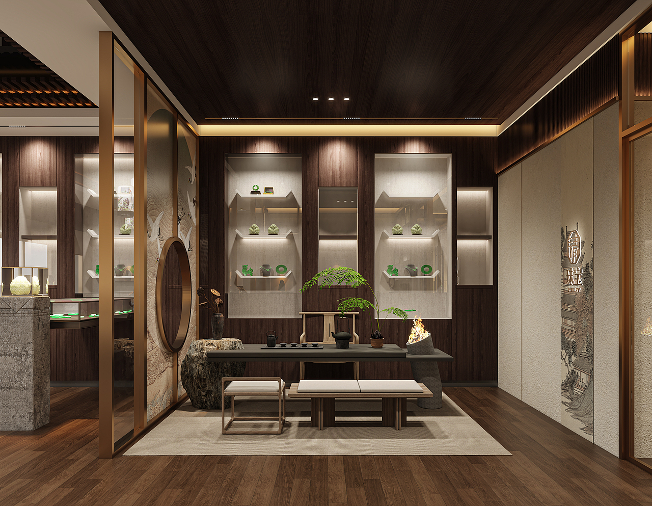 中式珠宝翡翠店