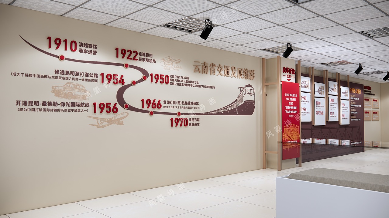 某交职高校百年党史展馆（图ZMzA4NTc3OTAw） - 展陈设计 - 站酷设计师物外空间wukoon原创素材 - 站酷ZCOOL